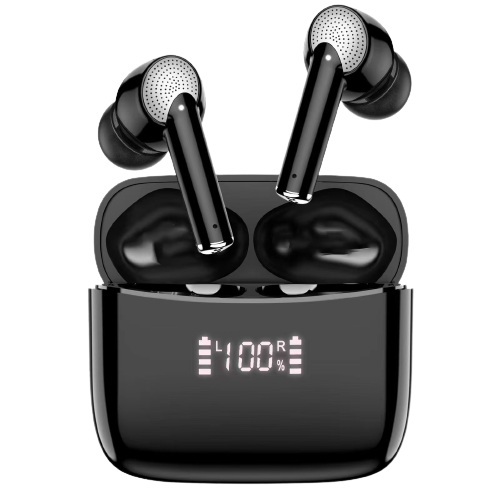 Active Noise Cancelling BT 5.3 Wireless Earbuds Bluetooth Headphones with Power Display